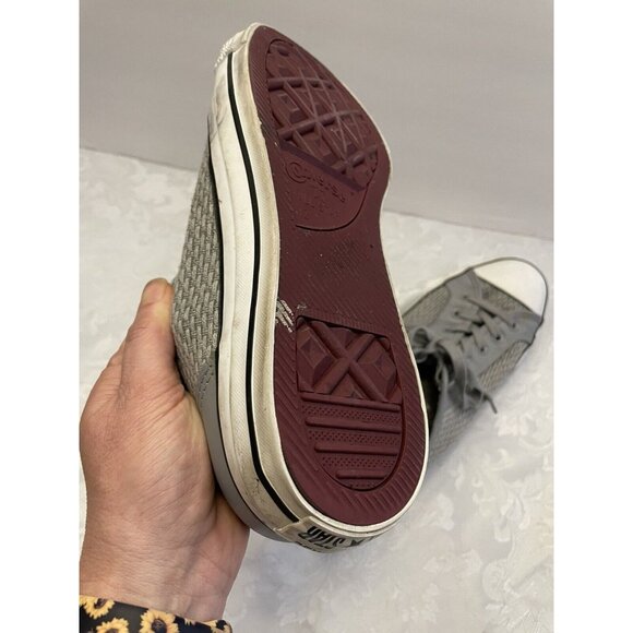 Converse All Star Gray CT Overlay Smoke Gray Shoe Size Mens  12 Women 14‎ - Picture 13 of 16